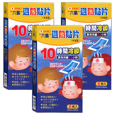 六鵬 10小時 卻熱貼, 6片, 3盒