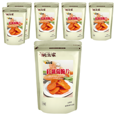 元氣家 紅蘿蔔脆片 新鮮紅蘿蔔製成 保留原始風味及營養, 100g, 6包