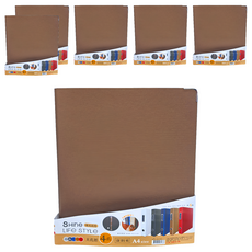 Sunny 三瑩文具 SHINE 珠光系列 大孔徑資料夾 4孔 A4 320 x 270 x 50mm, 咖啡色, 6個