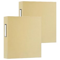 珠友文化 A4 D型檔案夾 3孔, 奶茶, 2本