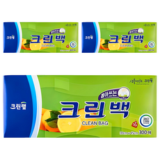 CLEANWRAP 抽取式塑膠袋 300個, L(45 x 30cm), 3盒