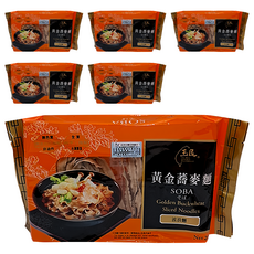 玉民 黃金蕎麥波浪麵 (200g/包) - 台灣產非油炸蕎麥麵 口感Q彈易吸附醬汁, 6入