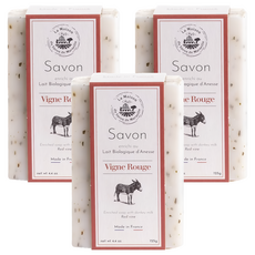 La Maison 馬賽皂之家 釀酒葡萄 極白潤膚驢奶皂, 125g, 3個