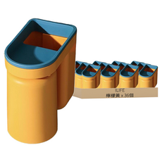 i LIFE 浴室創意撞色磁吸漱口杯, 檸檬黃, 36個