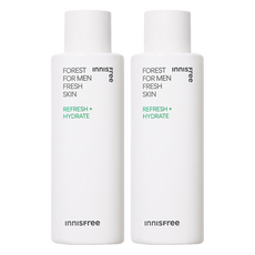 INNISFREE 綠樹林風男士保濕化妝水 葛札瓦黑酵母配方 有助於滋潤肌膚 水狀質地 清爽不黏膩、易於吸收 低刺激配方 敏感肌皆可使用, 180ml, 2瓶