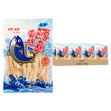 珍珍 鱈魚香絲 寬條, 95g, 20包