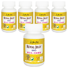 Bee Zin 康萃 日本高活性蜂王乳芝麻素, 助眠, 含燕窩酸, 維生素E抗氧化, 30顆, 5罐