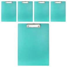 ABEL 力大牌 晶典磨砂壓克力板夾 A4, 66249-GR, 5個