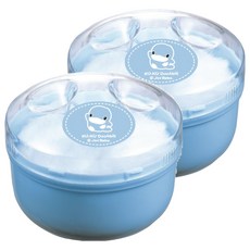 KU.KU.酷咕鴨 粉撲盒 ku5304 嬰兒粉撲 寶寶護膚 乾爽舒適, 2入