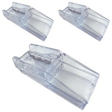 米諾諾 便利透明切藥器,3個, 透明設計, 輕巧便攜, 鋒利刀片, 內置儲存空間