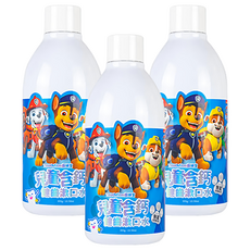 Lab52 齒妍堂 兒童含鈣健齒漱口水 汪汪隊聯名款 泡泡糖口味, 獨家3重鈣配方, 全方位清潔, 300g, 3瓶