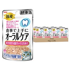 AiXiA 健康缶 口腔保健軟包, 鮪片狀, 40g, 12包