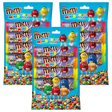 m&m's 迷你糖衣巧克力 牛奶口味, 175g, 3袋
