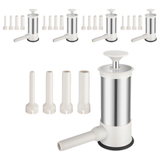 按壓式灌腸器 多規格灌腸頭 食品級材質 手動灌香腸工具, 單一商品, 5台