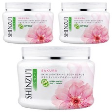 SHINZU'I 峇里島SAKURA去角質霜, 200g, 3入