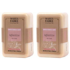 MARIUS FABRE 法鉑馬賽肥皂 天然草本乳油木皂 野玫瑰 溫和滋潤 呵護您的肌膚, 2個, 250g