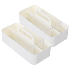 KEYWAY 你可手提收納盒, 白色, 2個