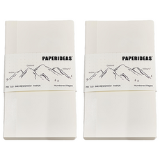 PAPERIDEAS B6 188頁 筆記本 - 100g/s² 抗墨水紙, 2本, 點陣款