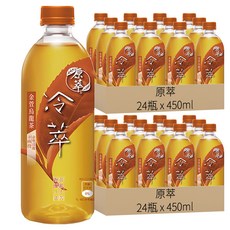 原萃 冷萃 金萱烏龍茶, 無糖 無香料, 滴濾慢釀, 含南投金萱烏龍茶葉, 450ml, 48瓶