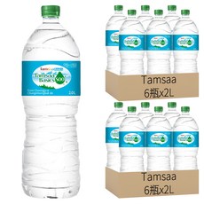 Tamsaa Basics 天然水, 2L, 12瓶