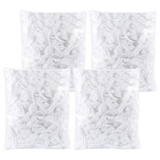 加厚拋棄式多用途保鮮膜 透明色 - 碗盤保鮮、浴帽、染髮頭套, 4包, 13 x 2.5cm, 43cm