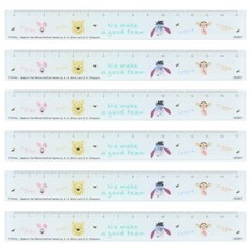 sun-star 小熊維尼直尺 15cm, 維尼夥伴, 6支