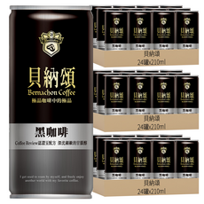 貝納頌 黑咖啡, 210ml, 72罐