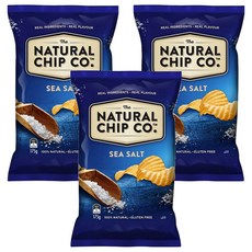 NATURAL CHIP CO. 波浪厚片洋芋片, 海鹽口味, 175g, 3包