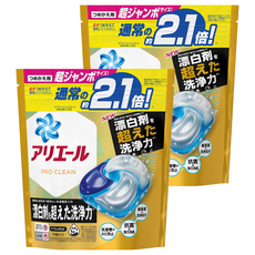 ARIEL 日本原裝進口 Pro Clean 4D立體洗衣球補充包 含漂白成份, 19顆, 2袋
