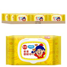 奈森克林 乖乖發財濕紙巾 掀蓋包, 1入, 9包