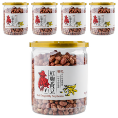 松記 紅麴黃豆 Red Dragonfly Soybeans, 220g, 5罐