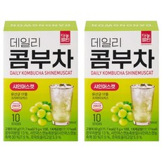 Danongwon 乳酸菌康普茶 麝香葡萄, 2盒, 10包, 5g