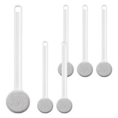 上手家居 浮石洗澡刷, 6支, 1入, 白色