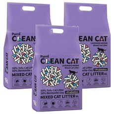 Purré Clean Cat 乾淨貓混合貓砂 6L, 3包, 薰衣草