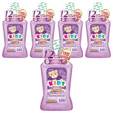 T.KI 白人 兒童漱口水 葡萄, 550ml, 5瓶