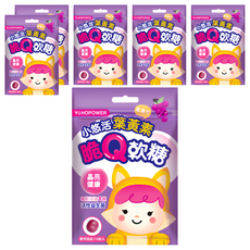 悠活原力 小悠活葉黃素脆Q軟糖, 10顆, 6包