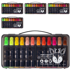 SIMBALION 雄獅 毛毛獸彩色筆, 24色, 5盒