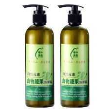 橙林良品 自然元素食物蔬果清潔乳, 有效去除殘留農藥, 500ml, 2瓶