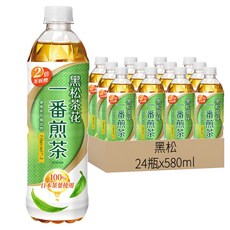 黑松茶花 一番煎茶, 2倍茶胺酸 清爽鮮甜 580ml x 24瓶