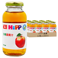 HiPP 喜寶 蘋果汁 4個月以上, 200ml, 12瓶