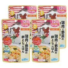MORINAGA 森永 12個月大 幼兒食品, 雞肉野菜燴飯, 120g, 4包