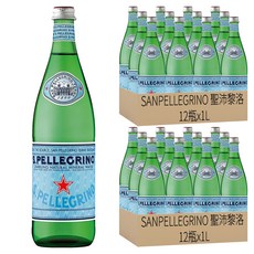 SANPELLEGRINO 聖沛黎洛 氣泡天然礦泉水, 1L, 24瓶