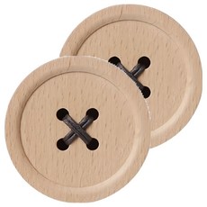 pana objects 鈕釦掛架, 2個, 原木色