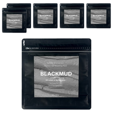 韓國 LINDSAY re:natural 黑泥軟膜粉 400g 深層清潔毛孔 改善粗大毛孔 打造細緻平滑肌膚, 1入, 6包