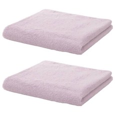 hiorie 日本桃雪 精梳棉毛巾 不易掉毛 彈性佳 吸水性佳, 粉紫色, 2條