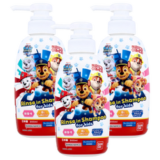 BANDAI LIFE 旺旺隊兒童洗髮精 溫和不刺激 寶貝洗髮首選, 300ml, 3瓶