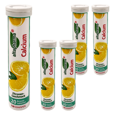 Altapharma 鈣補充發泡錠飲品 檸檬口味, 90g, 20顆, 5瓶