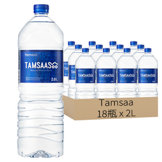 Tamsaa 天然水 2L, 天然純淨原味, 18瓶