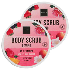 SCARLETT Whitening 美體磨砂膏 戀愛, 7X Ceramide 健康皮膚屏障, 250ml, 2罐