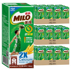 MILO 美祿 高鈣可可麥芽牛奶, 198ml, 72入